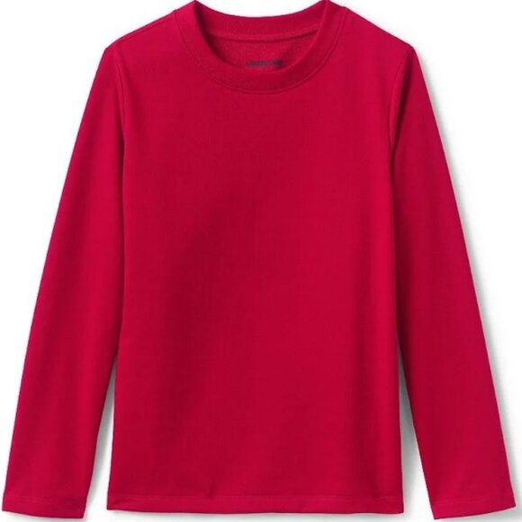 Lands' End Kids French Terry Sleep Top, Rich Red, Unisex, NWT - Picture 1 of 1